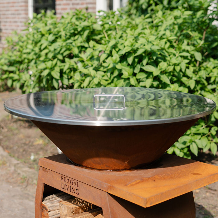 RVS 304 BBQ Vuurschaal 80cm afdek plaat