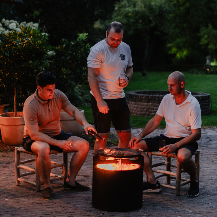 Vuurkorf en BBQ Smokeless Firepit Fuego Lujo Blackline 49Ø
