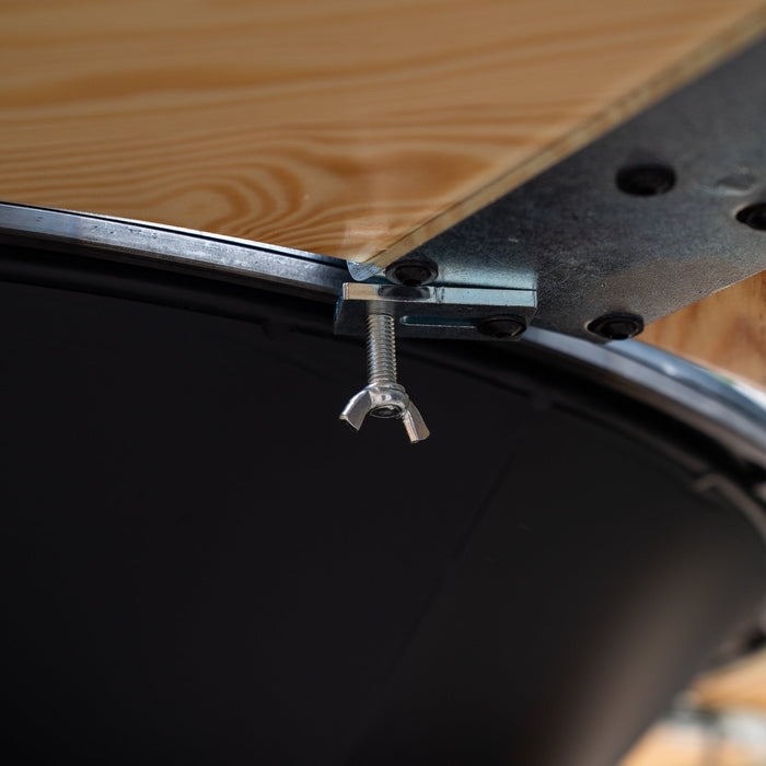 BBQ Vuurschaal Grill Big Jack Black 3.0 - Met Houten Omranding Mesa