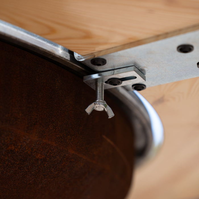 BBQ Vuurschaal Mesa Houten Omranding