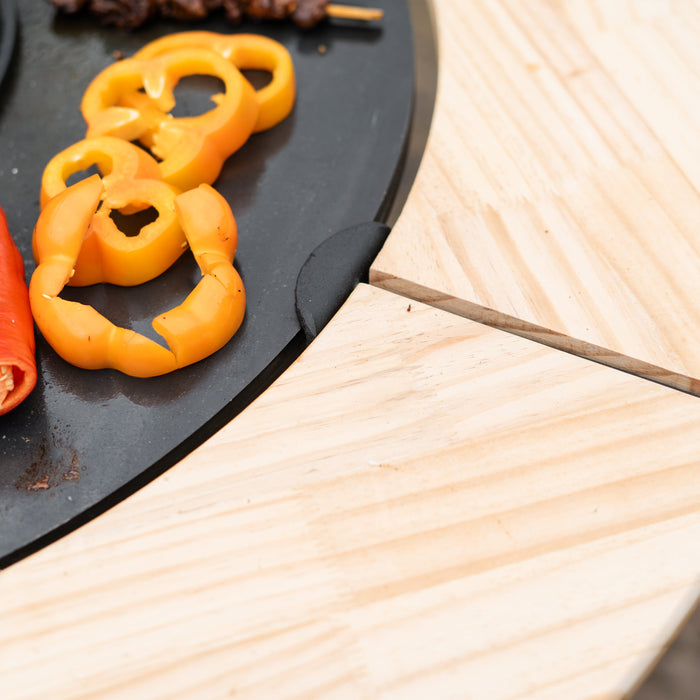 BBQ Vuurschaal Mesa Houten Omranding