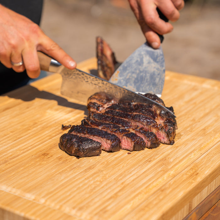 BBQ Vuurschaal Tafel - Tabla Cortar Cortenstaal - Met Snijplank