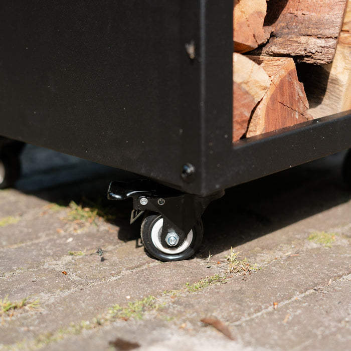 BBQ Vuurschaal Grill Cortenstaal Blackline 8mm Camarada 2.0 - Met Hoes en Houtopslag Ø70cm