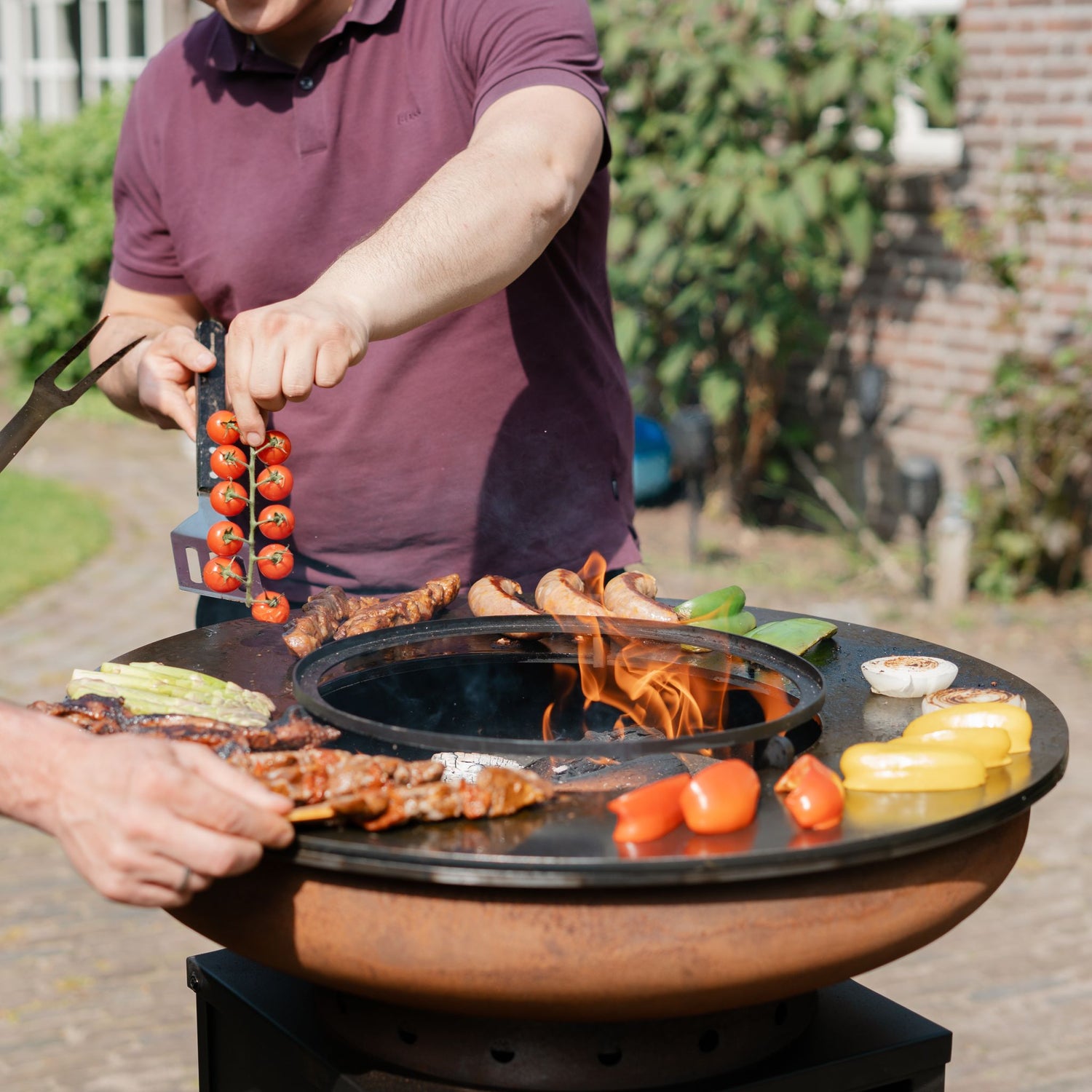 Wat is de juiste werkhoogte voor een vuurschaal BBQ Grill?