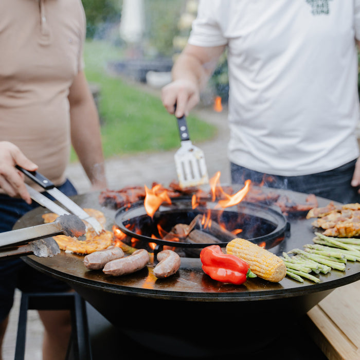 BBQ Vuurschaal Grill Big Jack Black 3.0 - Met Hoes en Houtopslag