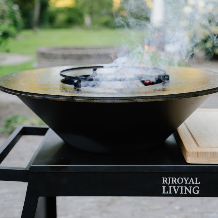 BBQ Vuurschaal Grill Big Jack Black 3.0 - Met Hoes en Houtopslag
