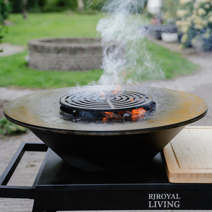 BBQ Vuurschaal Grill Big Jack Black 3.0 - Met Hoes en Houtopslag