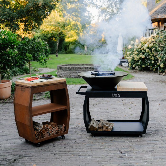 BBQ Vuurschaal Grill Big Jack Black 3.0 - Met Hoes en Houtopslag