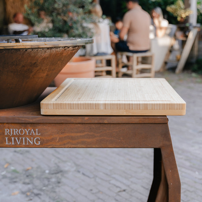 BBQ Vuurschaal Grill Big Jack Cortenstaal 3.0 - Met Hoes en Houtopslag