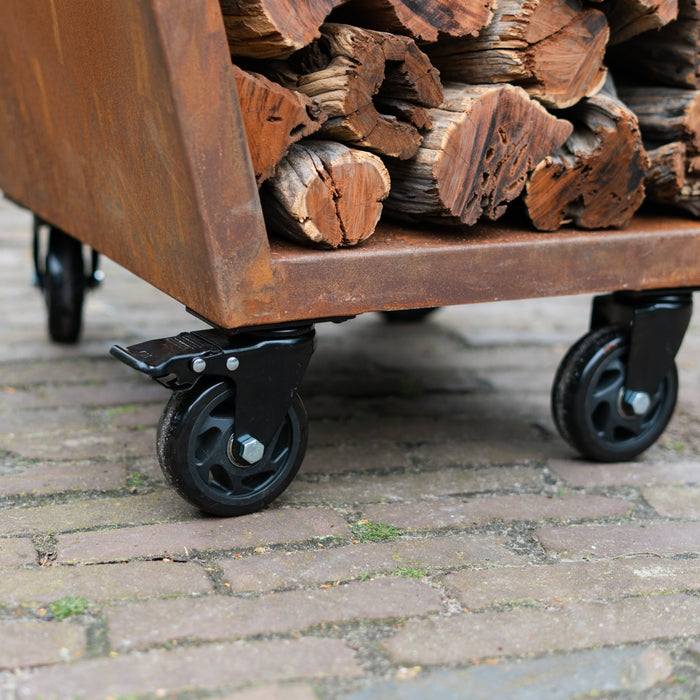 BBQ Vuurschaal Grill Compañero XXL Cortenstaal 2.0 - Met Houten Omranding Mesa
