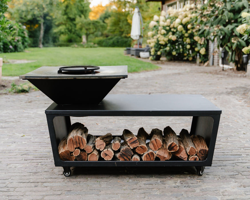BBQ Vuurschaal Grill Compañía - Met Hoes en Houtopslag 60Ø - Zonder Snijplank