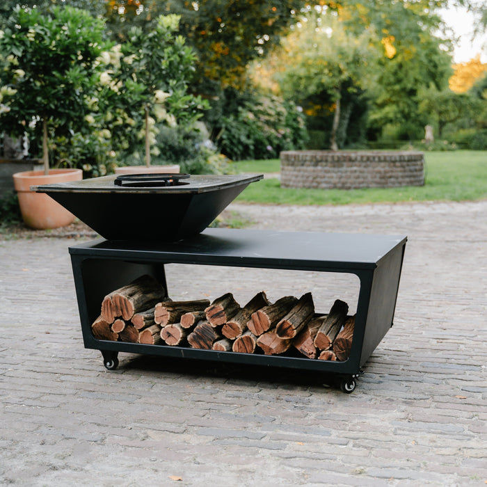 BBQ Vuurschaal Grill Compañía - Met Hoes en Houtopslag 60Ø - Zonder Snijplank