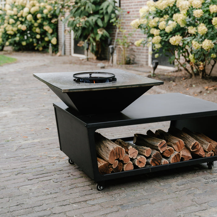 BBQ Vuurschaal Grill Compañía - Met Hoes en Houtopslag 60Ø - Zonder Snijplank