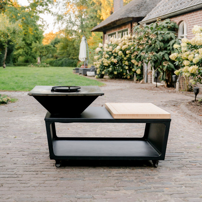 BBQ Vuurschaal Grill Compañía - Met Hoes en Houtopslag 60Ø - Met Snijplank