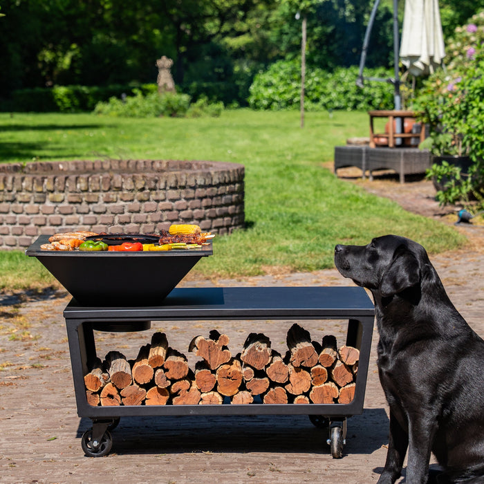 BBQ Vuurschaal Grill Compañía -  Houtopslag 60Ø - Zonder Snijplank