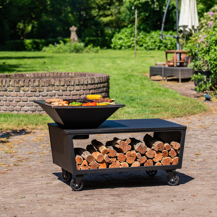 BBQ Vuurschaal Grill Compañía -  Houtopslag 60Ø - Zonder Snijplank