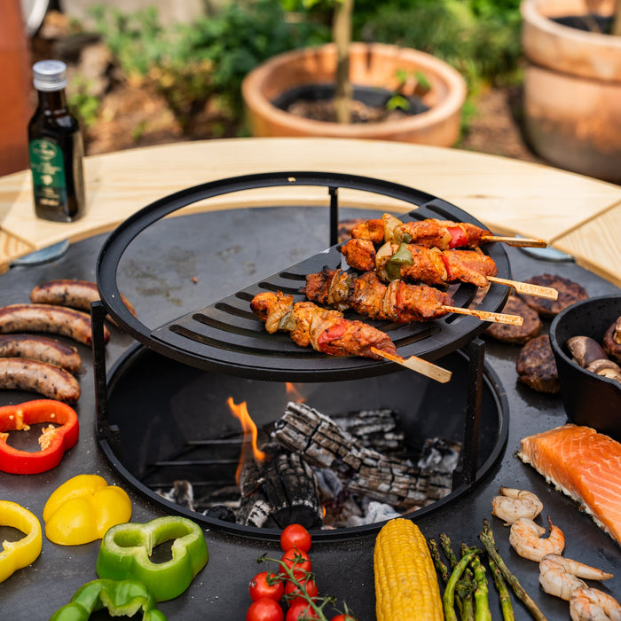 Vuurschaal Half Grillrooster 36,5x18cm - BBQ Accessoire